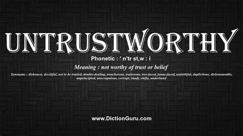 Untrustworthy Word