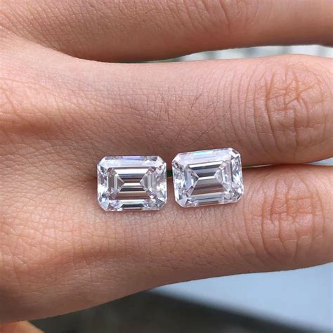 Def Vvs Lab Grown Diamonds Igi Certified Emerald Cut Hpht Loose Diamond