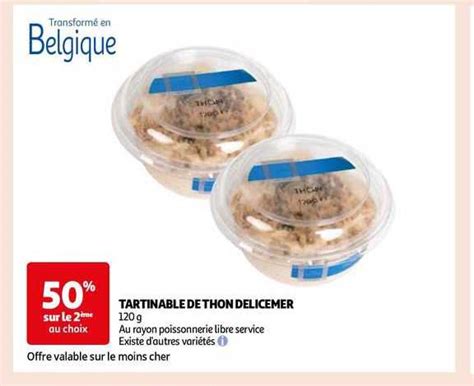 Promo Tartinable De Thon Delicemer Chez Auchan Icatalogue Fr