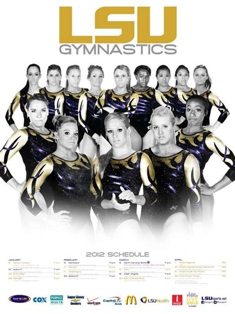 2012 Lsu Gymnastics Poster Will Be Available At The Feb 3 Meet Vs