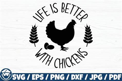 Life Is Better With Chickens Hen Svg Graphic By CaptainBoard