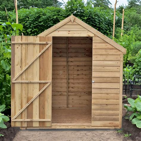 Shire 8 X 6ft Overlap Apex Garden Shed Wilko