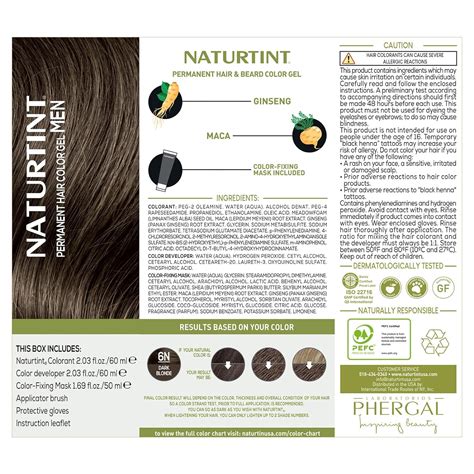 Naturtint Tinte Permanente Para El Cabello Para Hombre Rubio Oscuro N