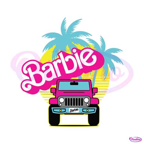 Barbie Offroad Pink Car SVG Barbie Malibu SVG Digital Cricut File