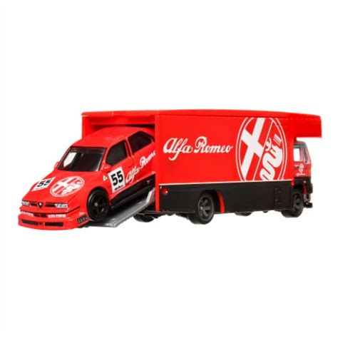 Hot Wheels Alfa Romeo 155 V6 Ti Fleet Flyer Team Transport 53 2 Ct Kroger