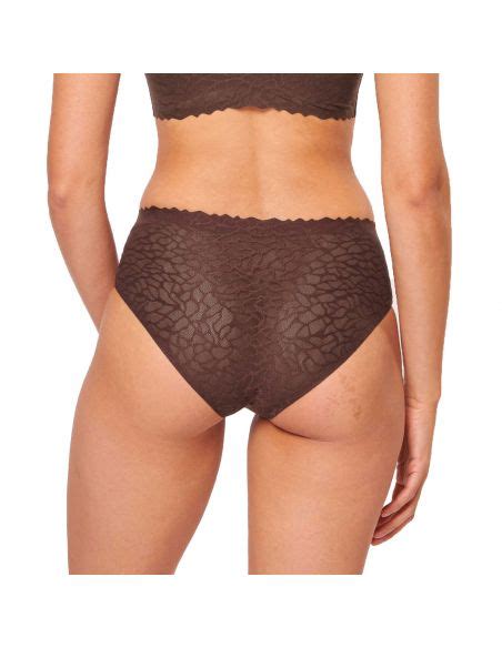 Sloggi Zero Feel Lace Highwaist Ebony Brown