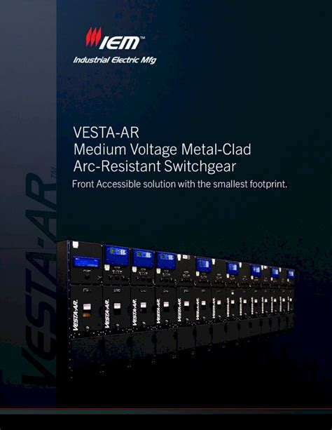 PDF VESTA AR Medium Voltage Metal Clad Arc Resistant Switchgear