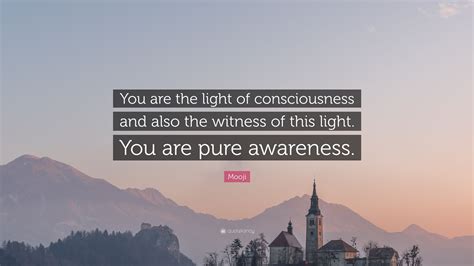 Mooji Quote You Are The Light Of Consciousness And Also The Witness