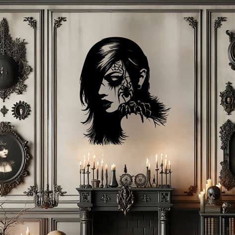 Gothic Beauty Metal Wall Art