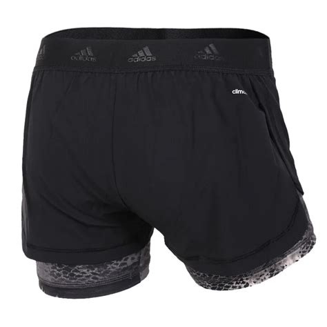 Оригинальные женские спортивные шорты адидас 2в1 AOP