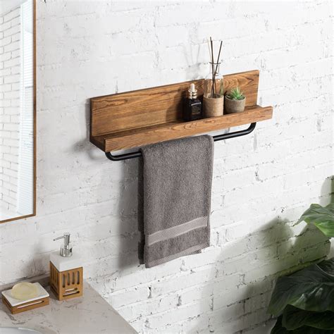 Black Towel Hanger Rack Freestanding Space Saving Easy To Install