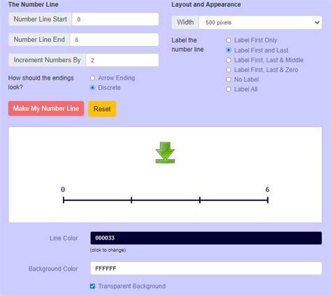 Custom Number Line Generator for Math Worksheets and Presentations ...