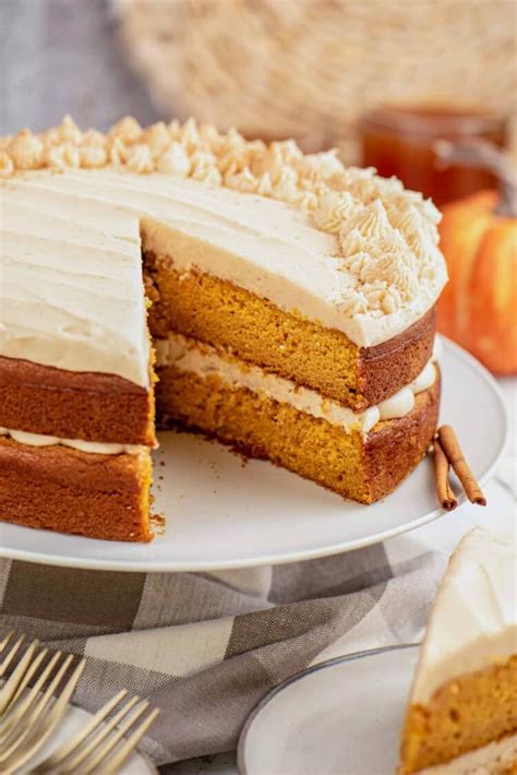 Pumpkin Layer Cake With Cream Cheese Frosting Little Sunny Kitchen