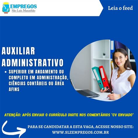 AUXILIAR ADMINISTRATIVO - SLZ Empregos