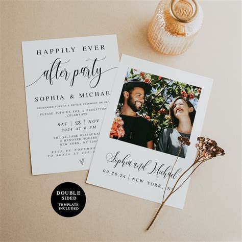 Happily Ever After Invitations Etsy