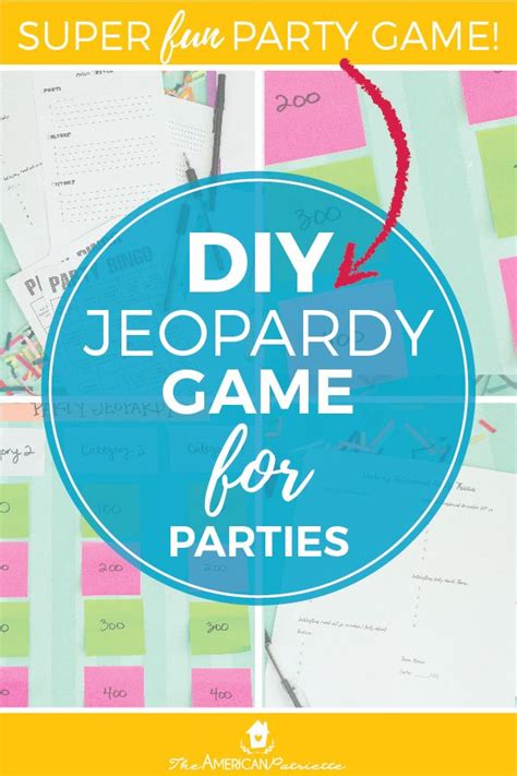 Category Ideas for DIY Trivia or Jeopardy Games (with free game ...