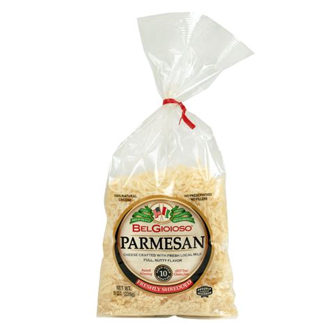 BelGioioso Cheese Freshly Shredded Parmesan Twist Tie Bag 8 Oz