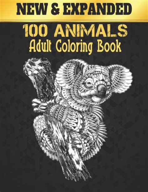 Animals Adult Coloring Book: An Adult Coloring Book with Lions, Owls, Horses, Dogs, Cats by Ali ...