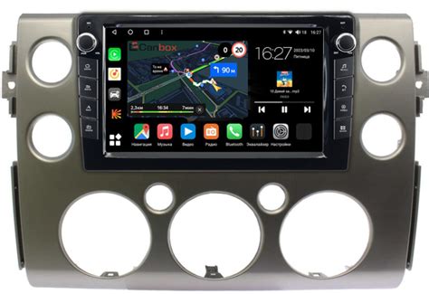 Штатная магнитола Toyota FJ Cruiser (2006-2022) (серебро) Canbox M-Line ...