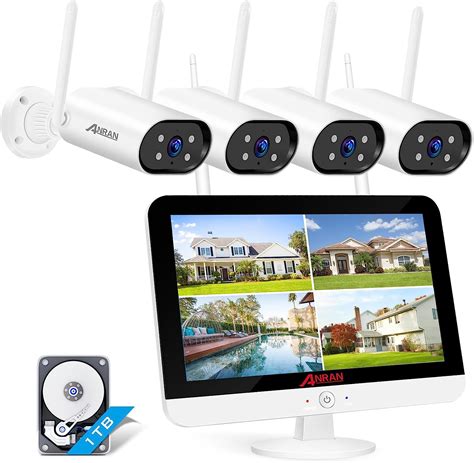 Fonction Intercom Anran Mp Ch Kit De Cam Ras De Surveillance Avec