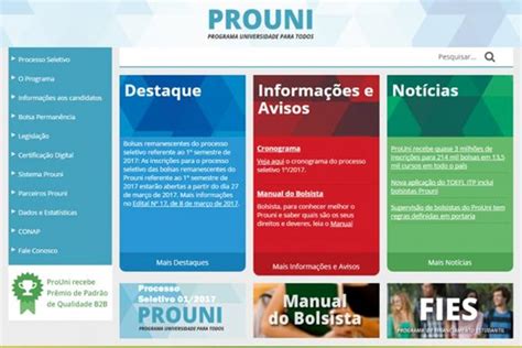 MEC Divulga Resultado Da Segunda Chamada Do ProUni Portal Do RN