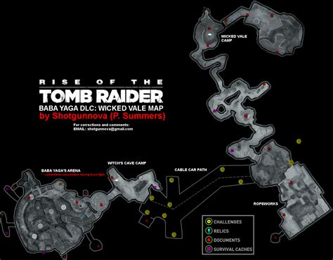 Rise Of The Tomb Raider Wicked Vale Map Png Neoseeker Walkthroughs