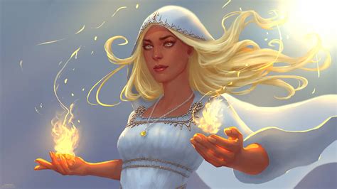 Commission Priestess Of The Light By Leventart On Deviantart