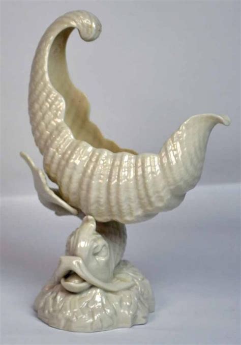 Belleek Dolphin And Shell Vase Belleek Ceramics