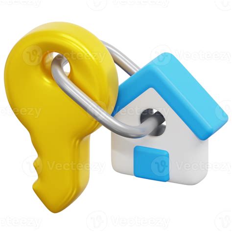 Door Key 3d Render Icon Illustration 21597935 Png