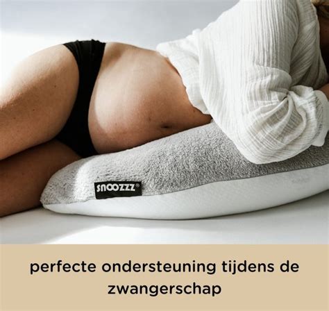 Snoozzz Zwangerschapskussen Lichaamskussen Zijslaapkussen Met