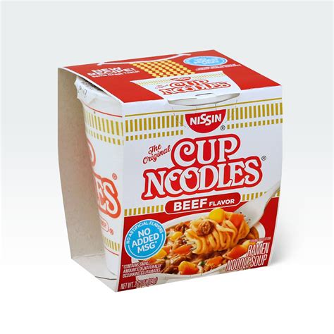 Nissin The Original Cup Noodles Beef Flavor 225 Oz Anytime Basket