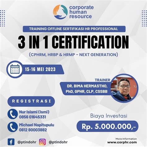 3 In 1 Certification Cphrm Hrbp And Hrmp Next Generation Mei2023 Corporate Human Resource