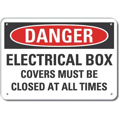 LYLE Plastic Electrical Panel Danger Sign, Sign Format Traditional OSHA ...