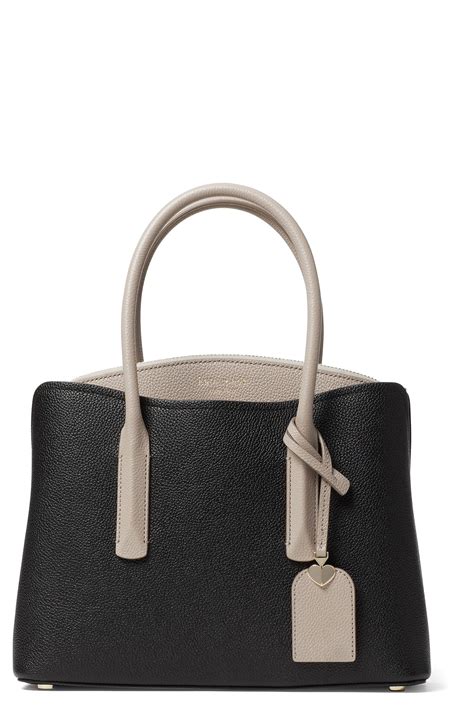 Kate Spade New York Medium Margaux Leather Satchel - Black | Fashion Gone Rogue