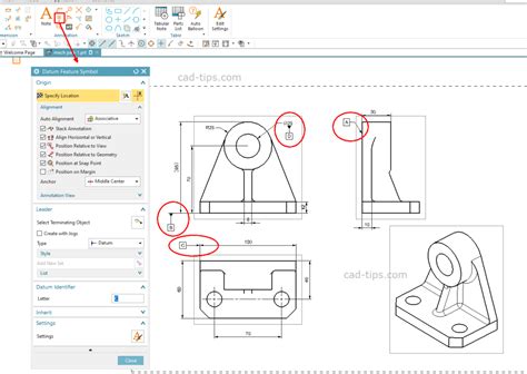 Datum Feature Symbol | cad-tips