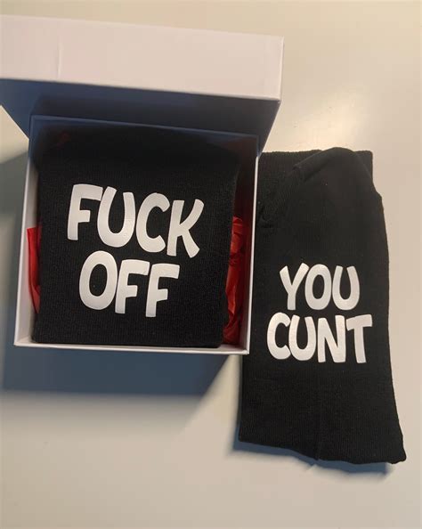 Novelty Fuck Off Socks Etsy Uk