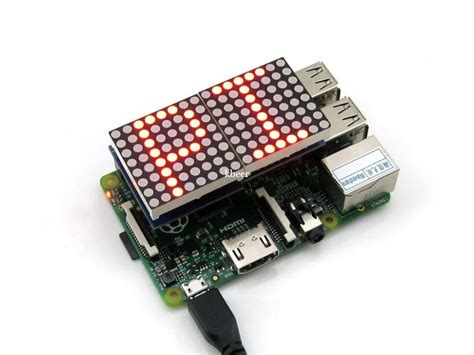 Raspberry Pi Led Matrix Mit Max7219 Treiber Für Raspberry Pi 3 Modell B