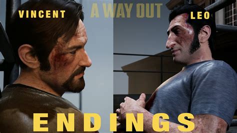 A Way Out Leo And Vincent Endings Youtube