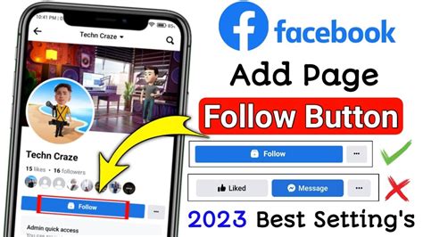 How To Add Follow Button On Facebook Page Fb Page Se Like Button