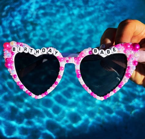 Custom Birthday Sunglasses Rhinestone Sunglasses Personalized Sunglasses Bedazzled Sunglasses