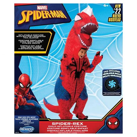 Spiderman Dinosaur Costume | Inflatable Trex Spider-Rex | Officially ...