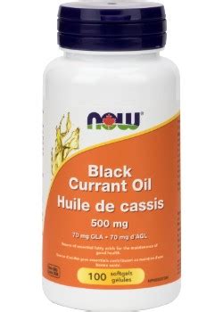 BLACK CURRANT OIL 500MG 100 SOFTGELS Good Nature Health Foods