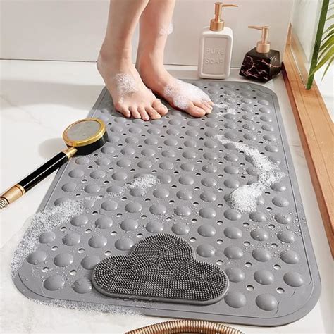 Tapis De Bain Antidérapant Avec Massage Des Pieds En Pvc Respectueux