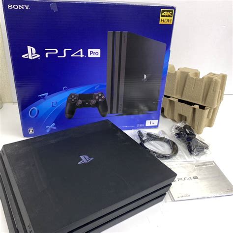 【未使用】059h099★1円～ 動作品！ Sonyソニー Ps4 本体 Cuh 7200b 1tb Jet Blackジェットブラック