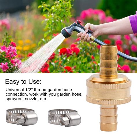 1 2 Garden Hose Brass Mender End Repair Kit Water Hose Male Female