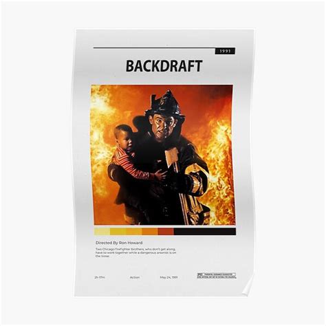 "BACKDRAFT movie poster 1991, Drama/Thriller/Action" Poster for Sale by LifeOnTheStage | Redbubble