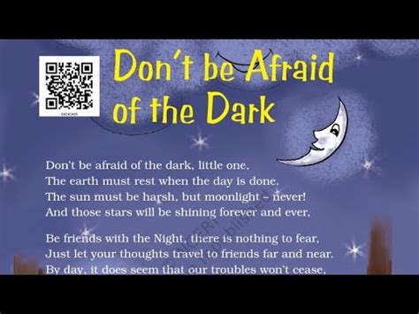 Don T Be Afraid Of The Dark Poem Class English Ncert Youtube