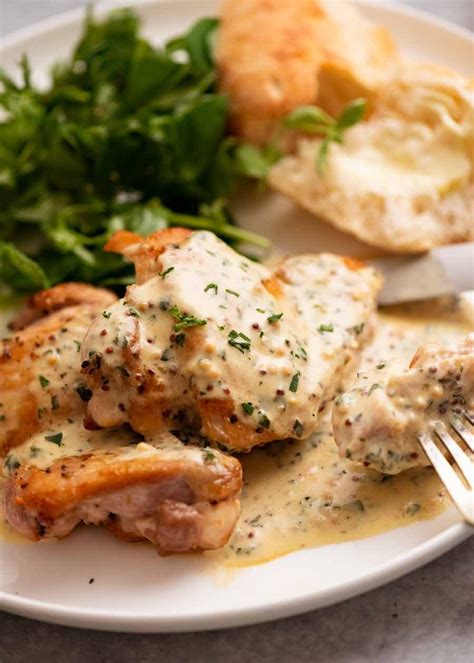 Chicken In Creamy Mustard Sauce Recipetineats