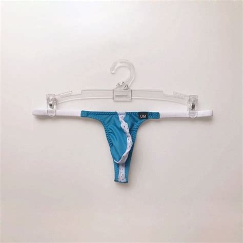 String Heren Lingerie Erotisch Sexy Touwtje Mooie Kwaliteit Blauw Wit Bol