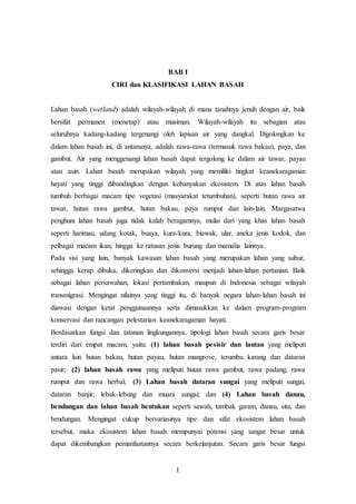 Definisi Lahan Basah PDF